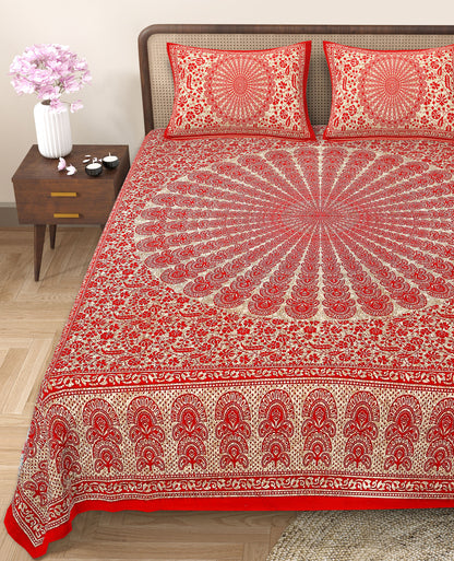 89'' ECO Viscose Mix Queen Size Double Bedsheet with 2 Pillow Covers, Breathable, Wrinkle-Free & Ultra-Soft Fabric - HLB01