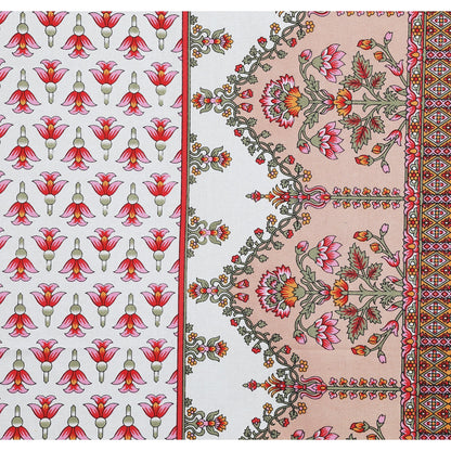 63" Forever 100% Cotton Single Bedsheet with 1 Pillow Cover, Cozy & Breathable Fabric - HLB05
