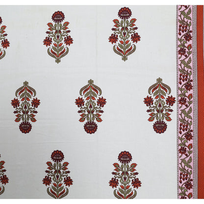 63" Forever 100% Cotton Single Bedsheet with 1 Pillow Cover, Cozy & Breathable Fabric - HLB05