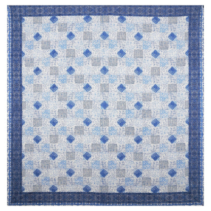 108/108 Geometrical 100% Cotton Jumbo Size Double Bedsheet with 2 Pillow Covers, Modern Design & Ultra-Soft Feel - HLB70