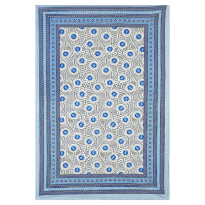 63" Geometrical 100% Cotton Single Bedsheet with 1 Pillow Cover, Stylish & Comfortable - HLB07