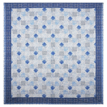 108/108 Geometrical 100% Cotton Jumbo Size Double Bedsheet with 2 Pillow Covers, Modern Design & Ultra-Soft Feel - HLB70