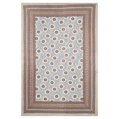 63" Geometrical 100% Cotton Single Bedsheet with 1 Pillow Cover, Stylish & Comfortable - HLB07