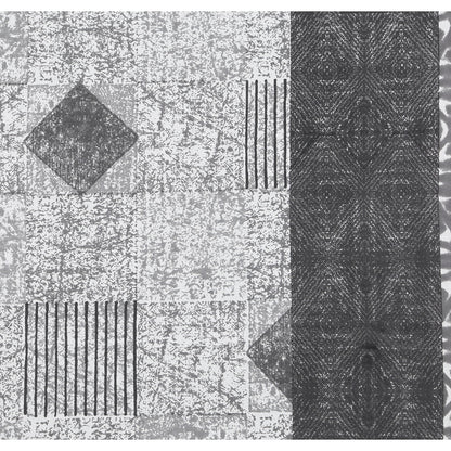 108/108 Geometrical 100% Cotton Jumbo Size Double Bedsheet with 2 Pillow Covers, Modern Design & Ultra-Soft Feel - HLB70