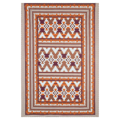 63" Geometrical 100% Cotton Single Bedsheet with 1 Pillow Cover, Stylish & Comfortable - HLB07