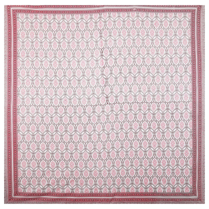 108/108 Geometrical 100% Cotton Jumbo Size Double Bedsheet with 2 Pillow Covers, Modern Design & Ultra-Soft Feel - HLB70