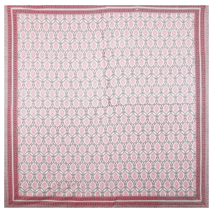 108/108 Geometrical 100% Cotton Jumbo Size Double Bedsheet with 2 Pillow Covers, Modern Design & Ultra-Soft Feel - HLB70