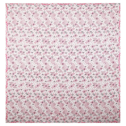 108/108 Geometrical 100% Cotton Jumbo Size Double Bedsheet with 2 Pillow Covers, Modern Design & Ultra-Soft Feel - HLB70