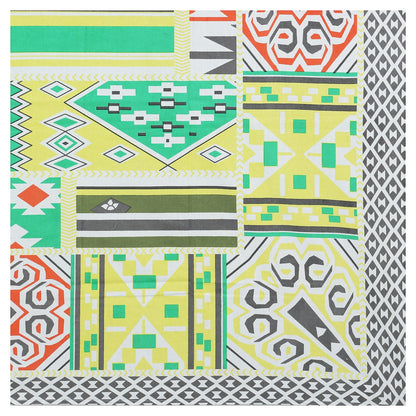63" Geometrical 100% Cotton Single Bedsheet with 1 Pillow Cover, Stylish & Comfortable - HLB07