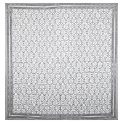 70/100 Geometrical 100% Cotton Single Bedsheet with 2 Pillow Covers, Soft & Elegant Design - HLB11