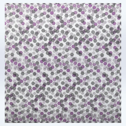 108/108 Geometrical 100% Cotton Jumbo Size Double Bedsheet with 2 Pillow Covers, Modern Design & Ultra-Soft Feel - HLB70