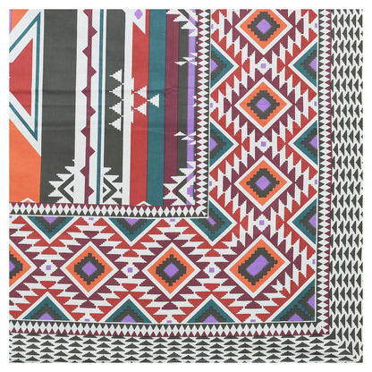 63" Geometrical 100% Cotton Single Bedsheet with 1 Pillow Cover, Stylish & Comfortable - HLB07