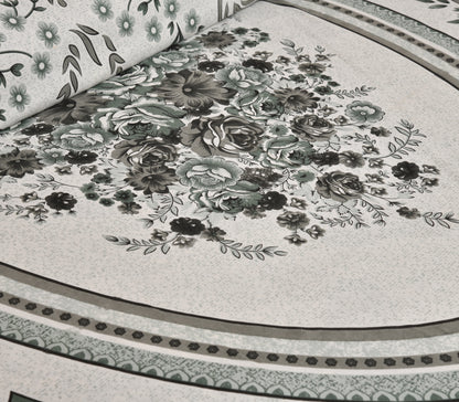 100/108 Kaleen Viscose Mix Super King Size Double Bedsheet with 2 Pillow Covers, Smooth Texture & Elegant Look - HLB33