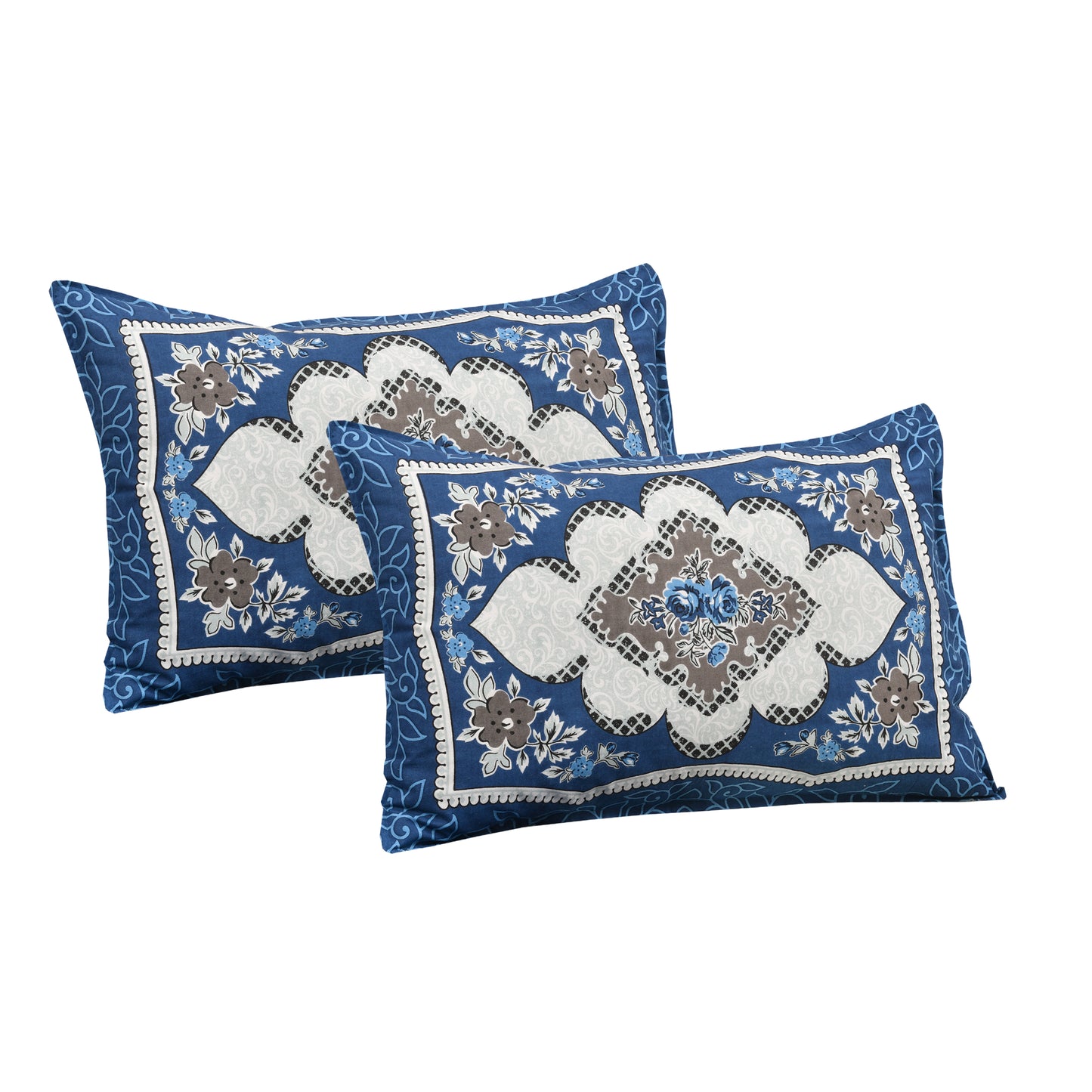 100/108 Kaleen Viscose Mix Super King Size Double Bedsheet with 2 Pillow Covers, Smooth Texture & Elegant Look - HLB33
