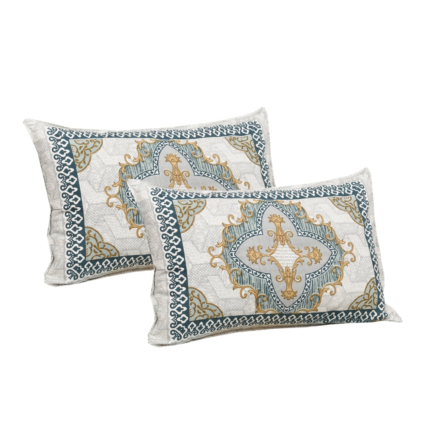100/108 Kaleen Viscose Mix Super King Size Double Bedsheet with 2 Pillow Covers, Smooth Texture & Elegant Look - HLB33