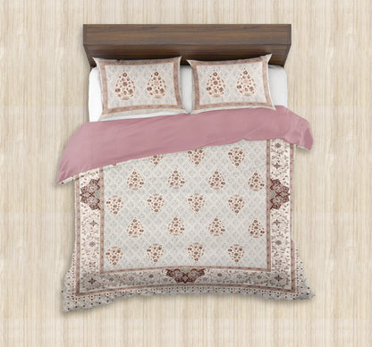 100/108 Mansi Gold Viscose Mix Super King Size Double Bedsheet with 2 Pillow Covers, Luxury Touch & Elegant Design - HLB36