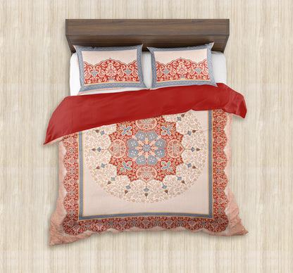 100/108 Mansi Gold Viscose Mix Super King Size Double Bedsheet with 2 Pillow Covers, Luxury Touch & Elegant Design - HLB36