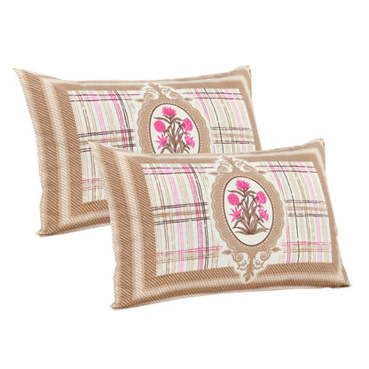 95/108 Mira Viscose Mix Large King Size Double Bedsheet with 2 Pillow Covers, Soft & Wrinkle-Resistant Fabric - HLB13
