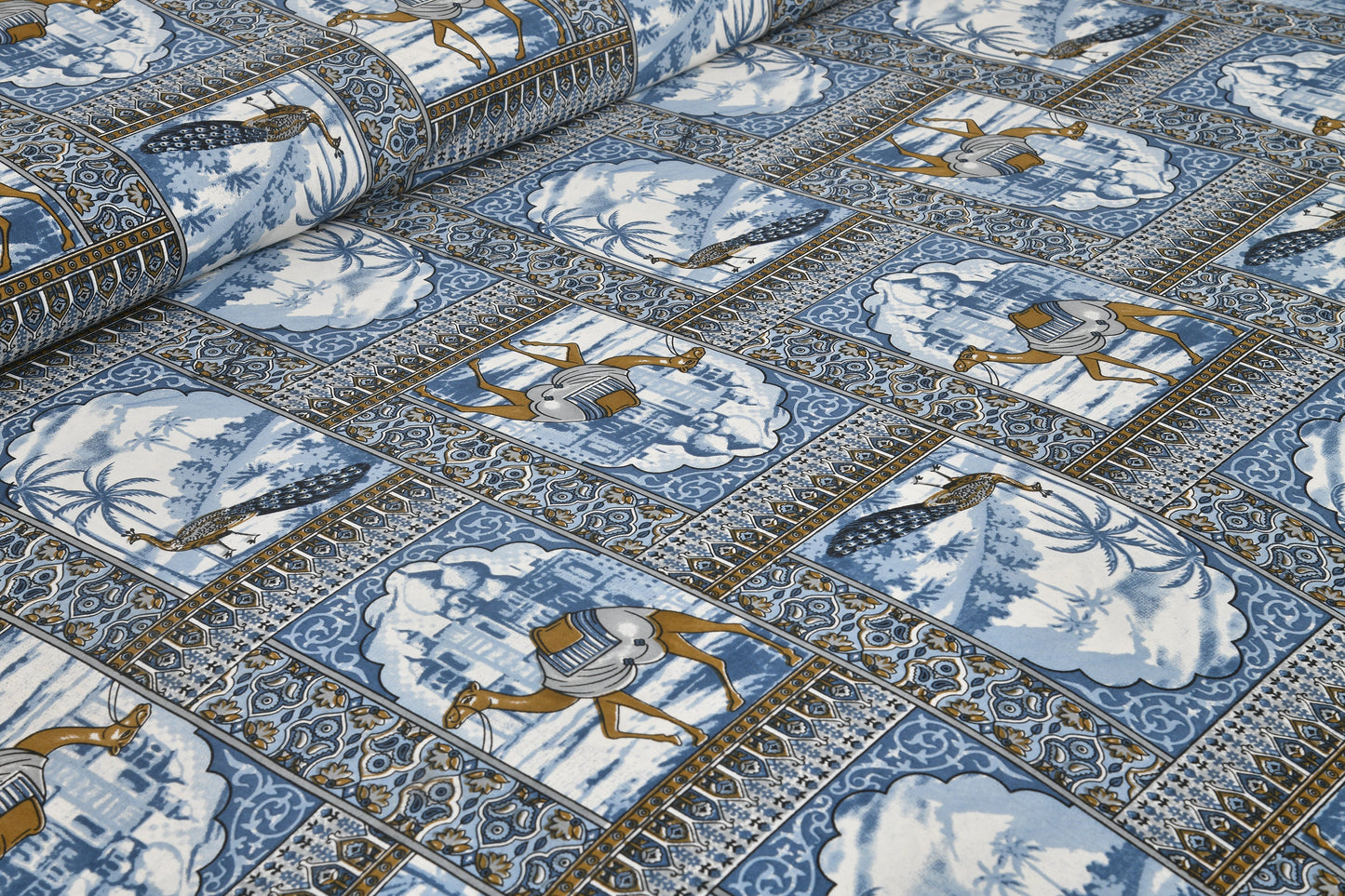 108/108 Nakshatra Viscose Mix Jumbo Size Double Bedsheet with 2 Pillow Covers, Smooth Texture & Elegant Look - HLB56