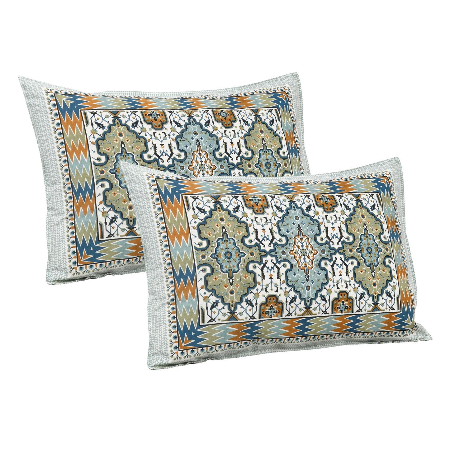 108/108 Nakshatra Viscose Mix Jumbo Size Double Bedsheet with 2 Pillow Covers, Smooth Texture & Elegant Look - HLB56
