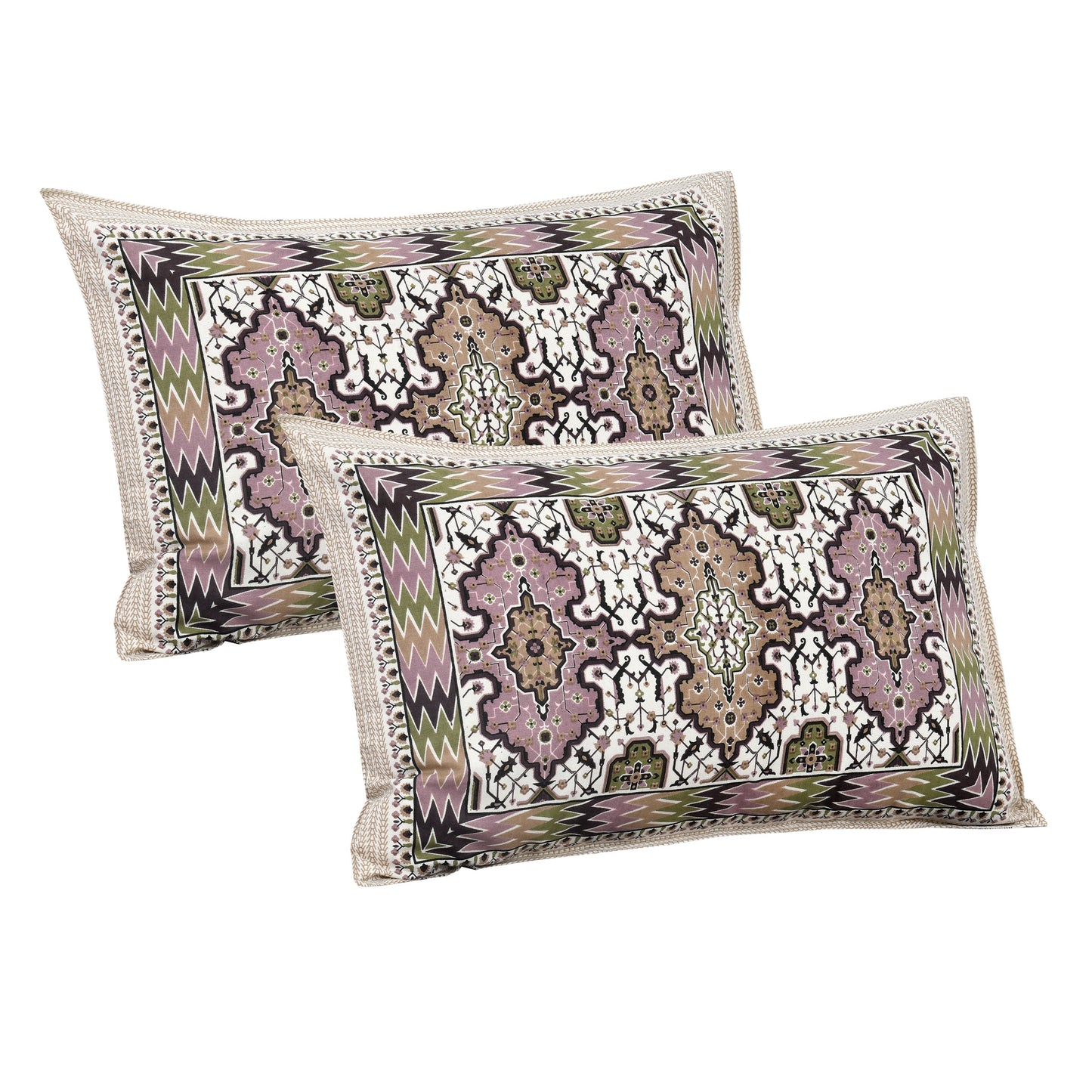 108/108 Nakshatra Viscose Mix Jumbo Size Double Bedsheet with 2 Pillow Covers, Smooth Texture & Elegant Look - HLB56