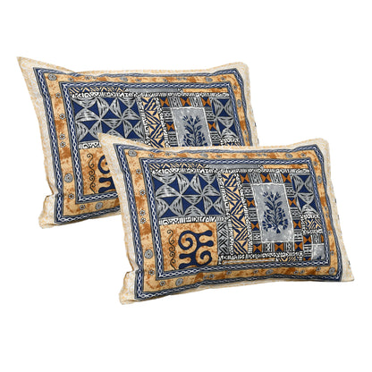108/108 Nakshatra Viscose Mix Jumbo Size Double Bedsheet with 2 Pillow Covers, Smooth Texture & Elegant Look - HLB56