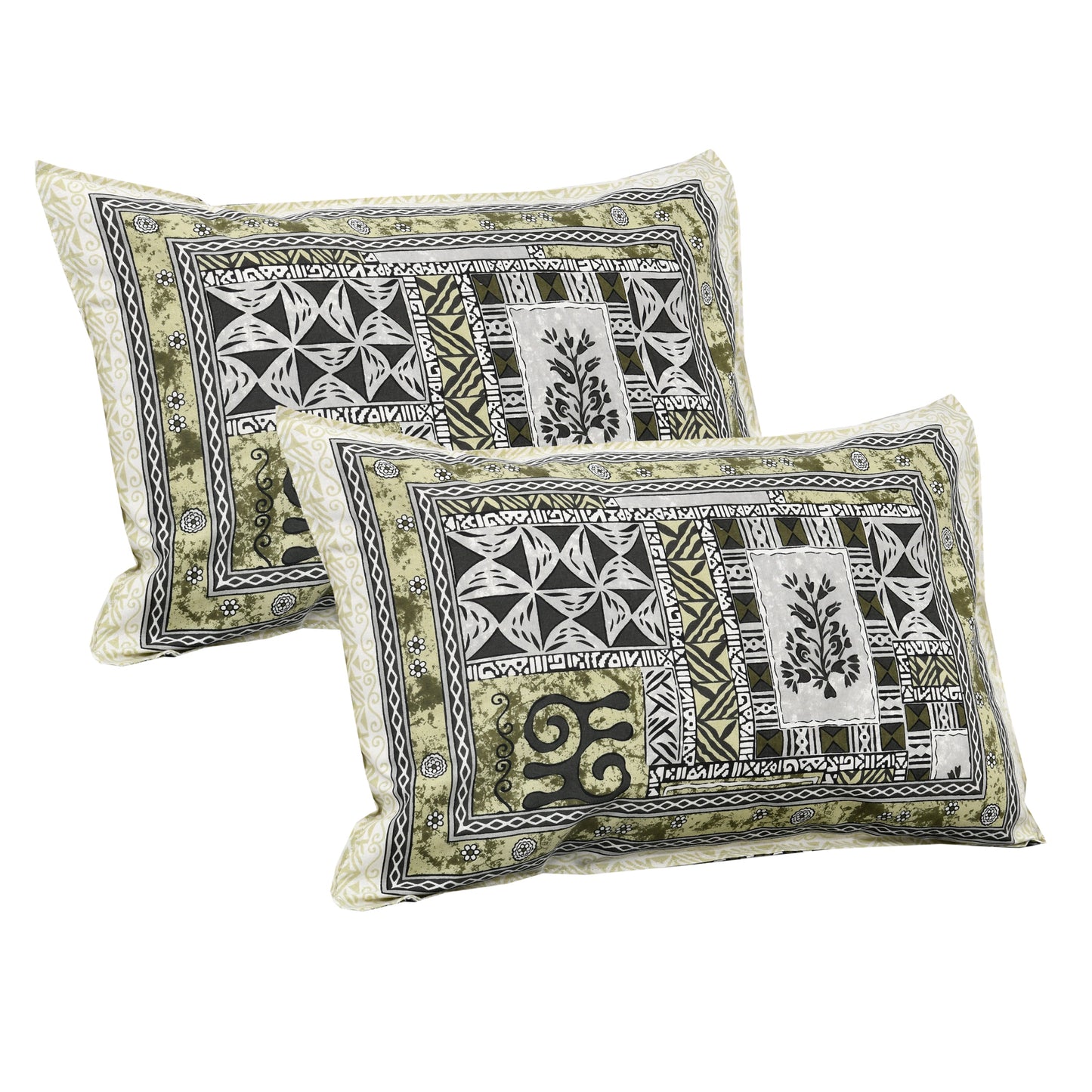 108/108 Nakshatra Viscose Mix Jumbo Size Double Bedsheet with 2 Pillow Covers, Smooth Texture & Elegant Look - HLB56