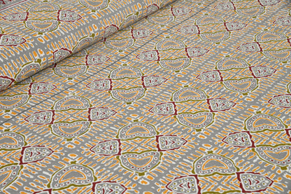 108/108 Nakshatra Viscose Mix Jumbo Size Double Bedsheet with 2 Pillow Covers, Smooth Texture & Elegant Look - HLB56