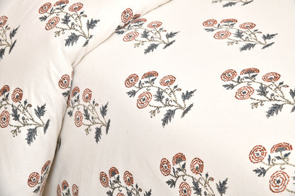 100/108 Pushpa Viscose Mix Super King Size Double Bedsheet with 2 Pillow Covers, Floral Design & Premium Comfort - HLB31