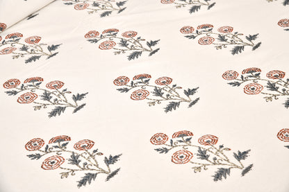 100/108 Pushpa Viscose Mix Super King Size Double Bedsheet with 2 Pillow Covers, Floral Design & Premium Comfort - HLB31