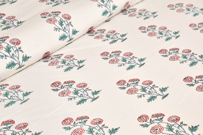 100/108 Pushpa Viscose Mix Super King Size Double Bedsheet with 2 Pillow Covers, Floral Design & Premium Comfort - HLB31