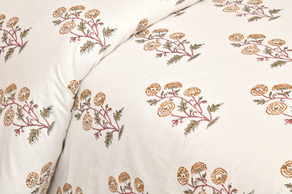 100/108 Pushpa Viscose Mix Super King Size Double Bedsheet with 2 Pillow Covers, Floral Design & Premium Comfort - HLB31