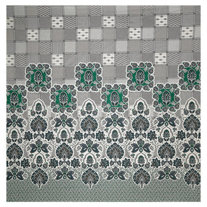 108/108 Rajwadi Viscose Mix Jumbo Size Double Bedsheet with 2 Pillow Covers, Rich Look & Vibrant Design - HLB61