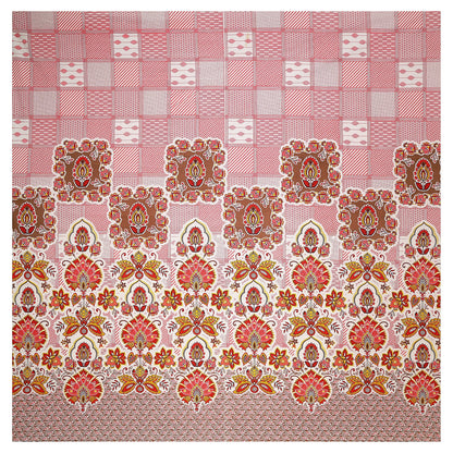 108/108 Rajwadi Viscose Mix Jumbo Size Double Bedsheet with 2 Pillow Covers, Rich Look & Vibrant Design - HLB61