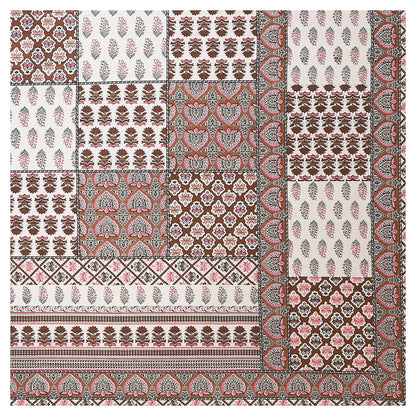 108/108 Rajwadi Viscose Mix Jumbo Size Double Bedsheet with 2 Pillow Covers, Rich Look & Vibrant Design - HLB61