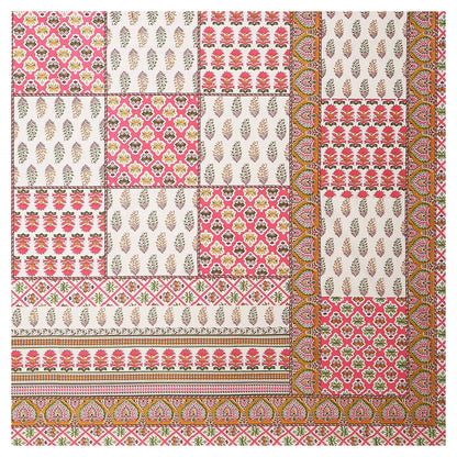 108/108 Rajwadi Viscose Mix Jumbo Size Double Bedsheet with 2 Pillow Covers, Rich Look & Vibrant Design - HLB61