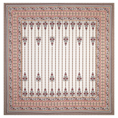 108/108 Rajwadi Viscose Mix Jumbo Size Double Bedsheet with 2 Pillow Covers, Rich Look & Vibrant Design - HLB61