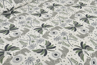108/108 Rudraksh Viscose Mix Jumbo Size Double Bedsheet with 2 Pillow Covers, Luxurious & Soft Feel - HLB57