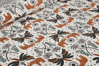 108/108 Rudraksh Viscose Mix Jumbo Size Double Bedsheet with 2 Pillow Covers, Luxurious & Soft Feel - HLB57