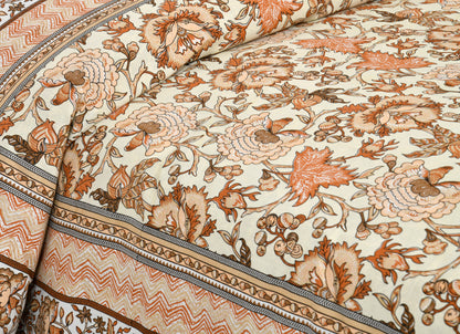 100/108 Satrangi Viscose Mix Super King Size Double Bedsheet with 2 Pillow Covers, Ultra-Soft & Vibrant Design - HLB26
