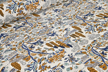 100/108 Satrangi Viscose Mix Super King Size Double Bedsheet with 2 Pillow Covers, Ultra-Soft & Vibrant Design - HLB26