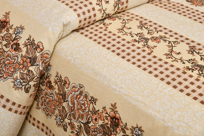 100/108 Spain Viscose Mix Super King Size Double Bedsheet with 2 Pillow Covers, Breathable & Comfortable - HLB30