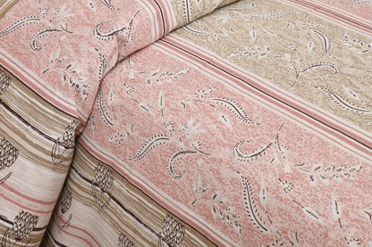 100/108 Spain Viscose Mix Super King Size Double Bedsheet with 2 Pillow Covers, Breathable & Comfortable - HLB30