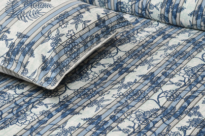100/108 Spain Viscose Mix Super King Size Double Bedsheet with 2 Pillow Covers, Breathable & Comfortable - HLB30