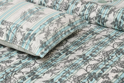100/108 Spain Viscose Mix Super King Size Double Bedsheet with 2 Pillow Covers, Breathable & Comfortable - HLB30