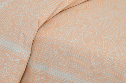 100/108 Sui Dhaga Viscose Mix Super King Size Double Bedsheet with 2 Pillow Covers, Smooth Texture & Long-Lasting Comfort - HLB25