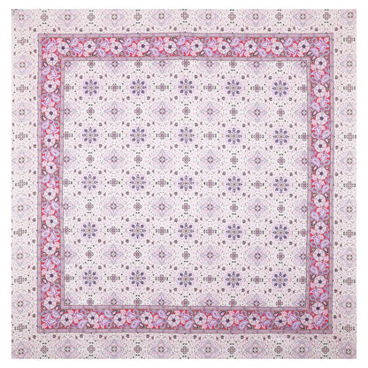 108/108 Suzani Print 100% Cotton Jumbo Size Double Bedsheet with 2 Pillow Covers, Stunning Handcrafted Look - HLB73